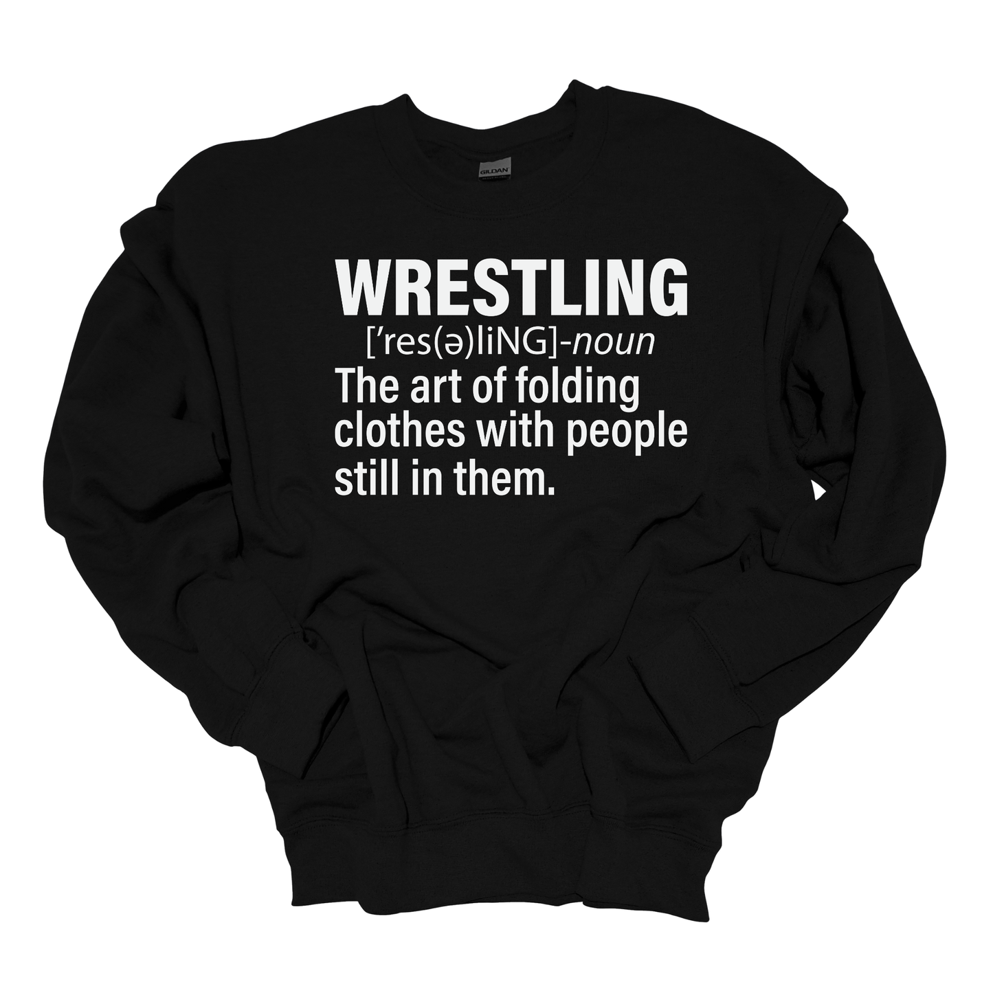 WRESTLING DEFINITION CREWNECK SWEATSHIRT