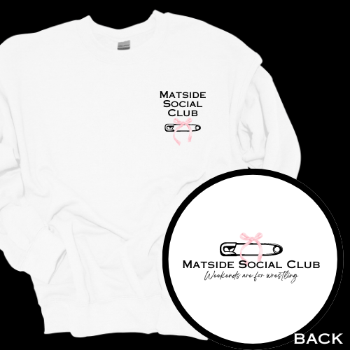 MATSIDE SOCIAL CLUB W BOW CREWNECK