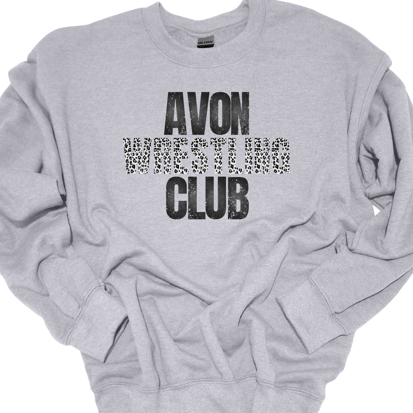 AWC FADED LEOPARD CREWNECK