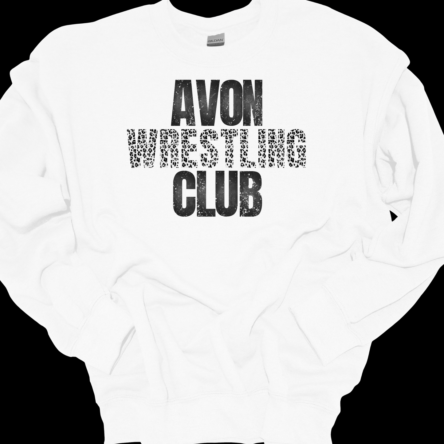 AWC FADED LEOPARD CREWNECK