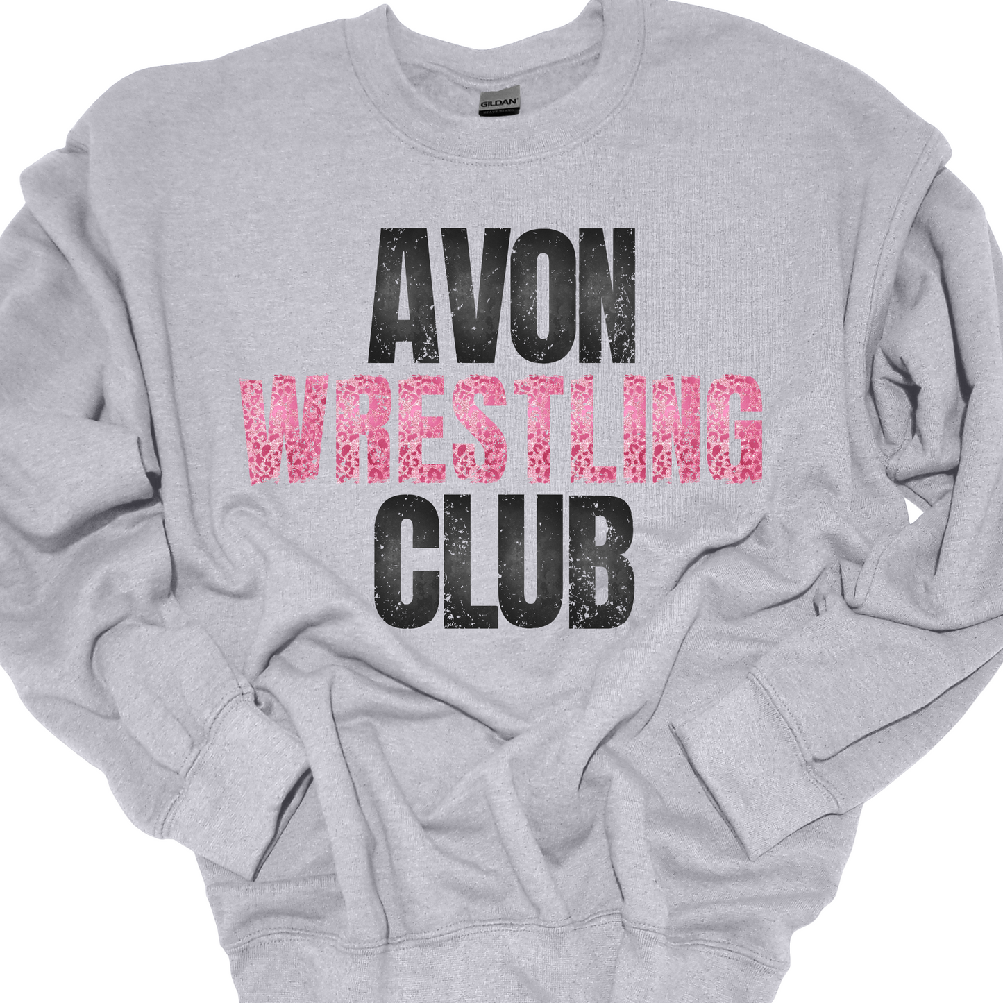 AWC PINK LEOPARD CREWNECK