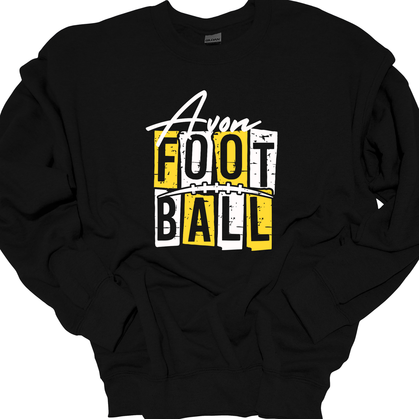 AVON FOOTBALL STAMPED CREWNECK
