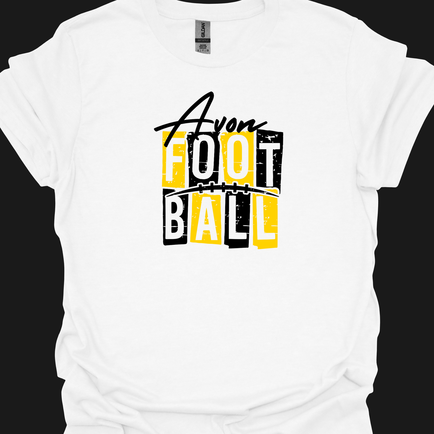 AVON FOOTBALL STAMPED TSHIRT