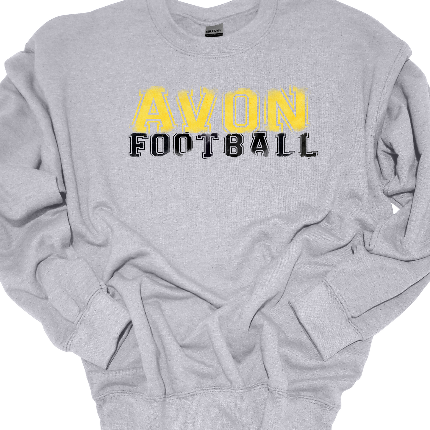 AVON FOOTBALL VARSITY FADED CREWNECK