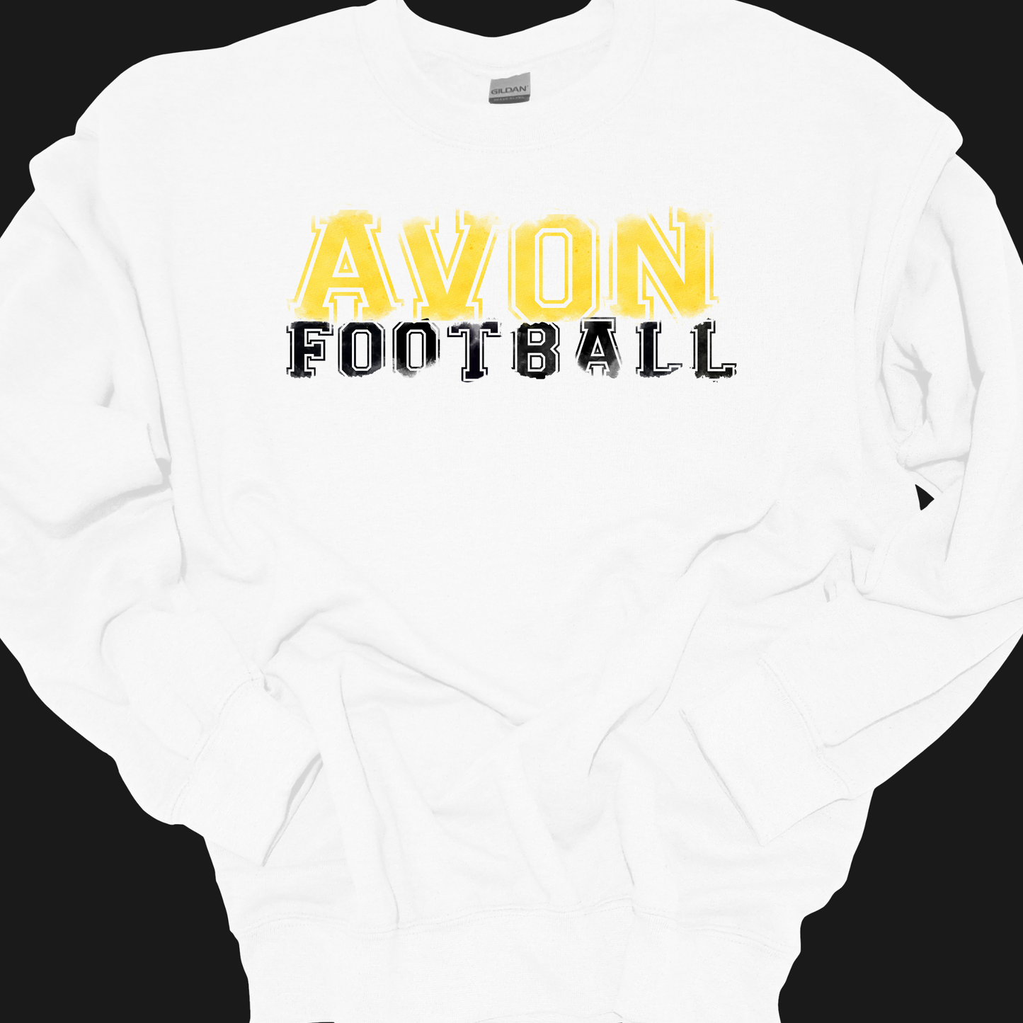 AVON FOOTBALL VARSITY FADED CREWNECK