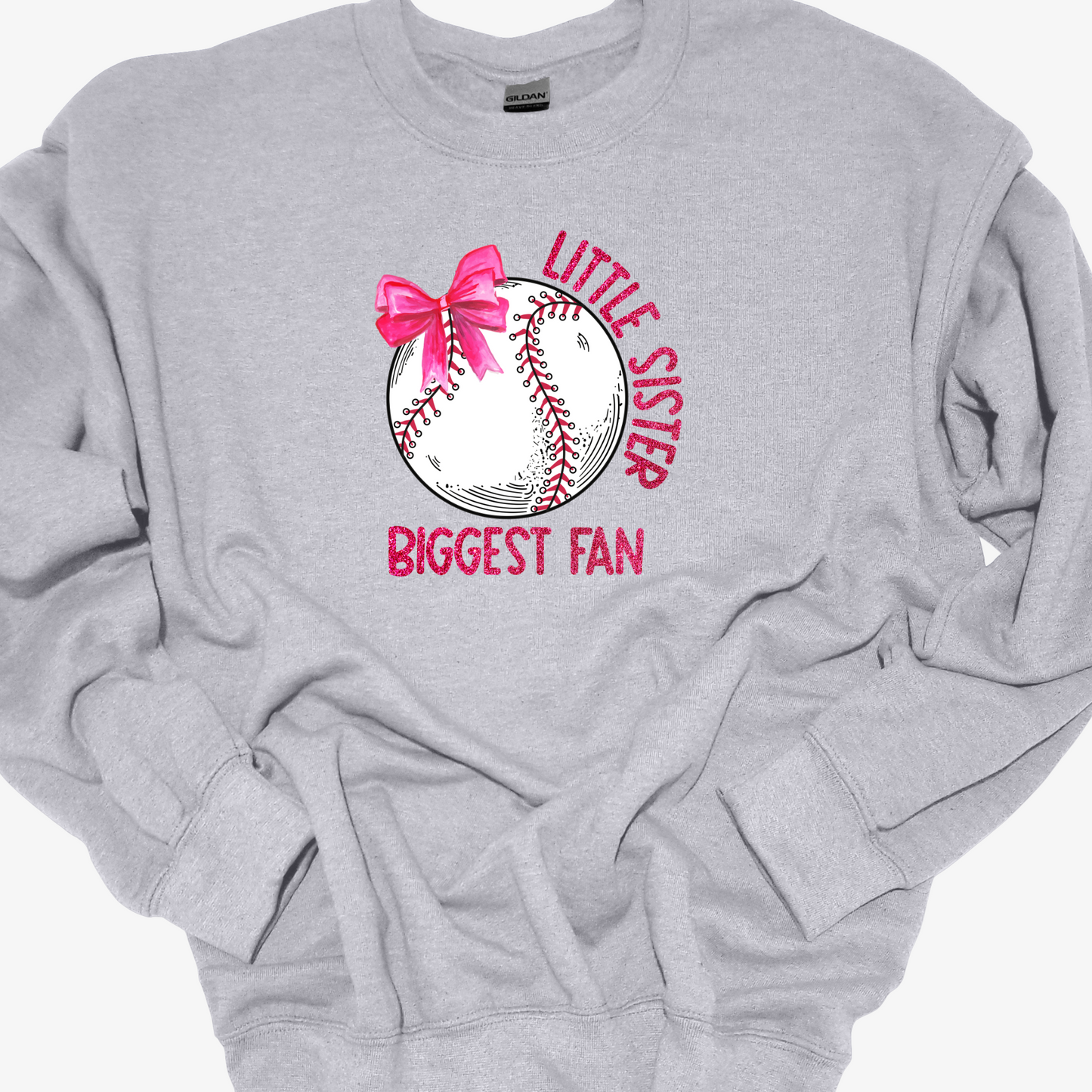 LITTLE SISTER BIGGEST FAN CREWNECK