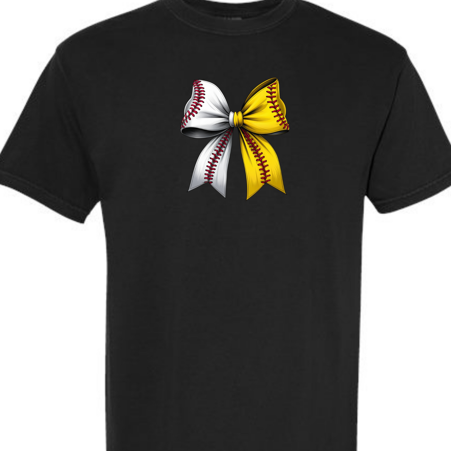 BASEBALL/SOFTBALL SPLIT BOW TSHIRT