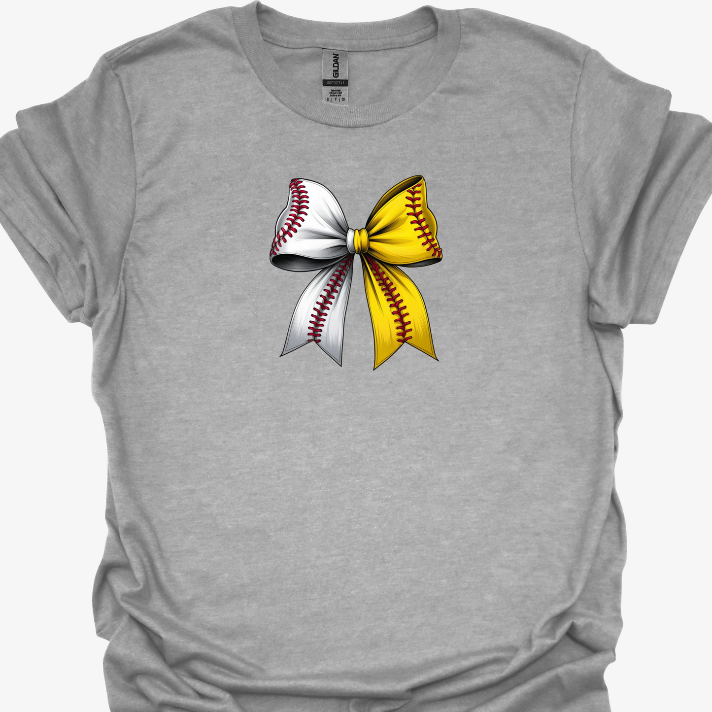 BASEBALL/SOFTBALL SPLIT BOW TSHIRT