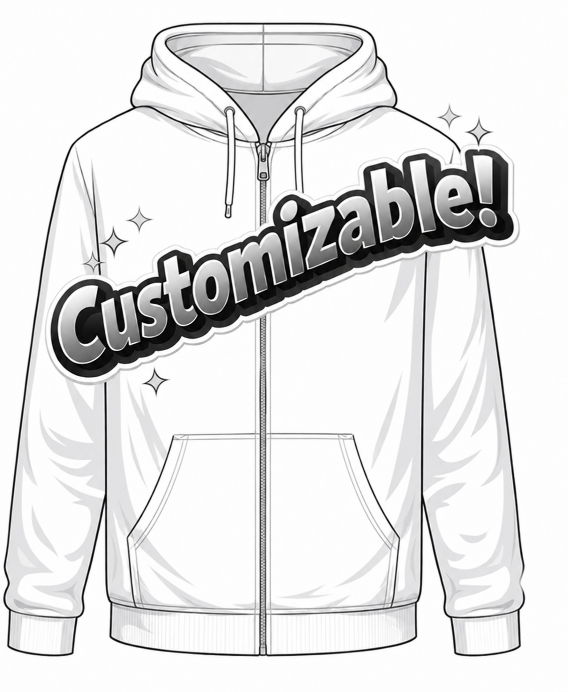 CREATE YOUR OWN FULL-ZIP HOODIE