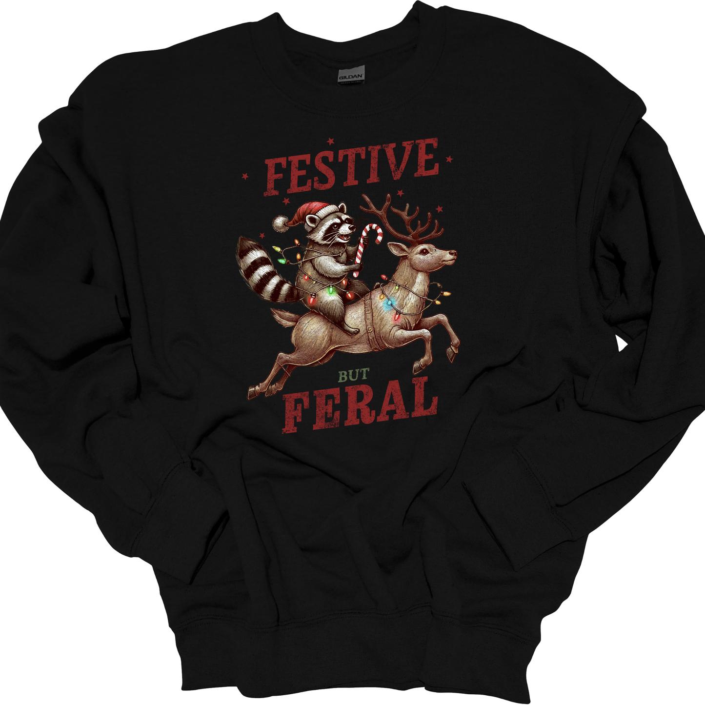FESTIVE BUT FERAL CREWNECK