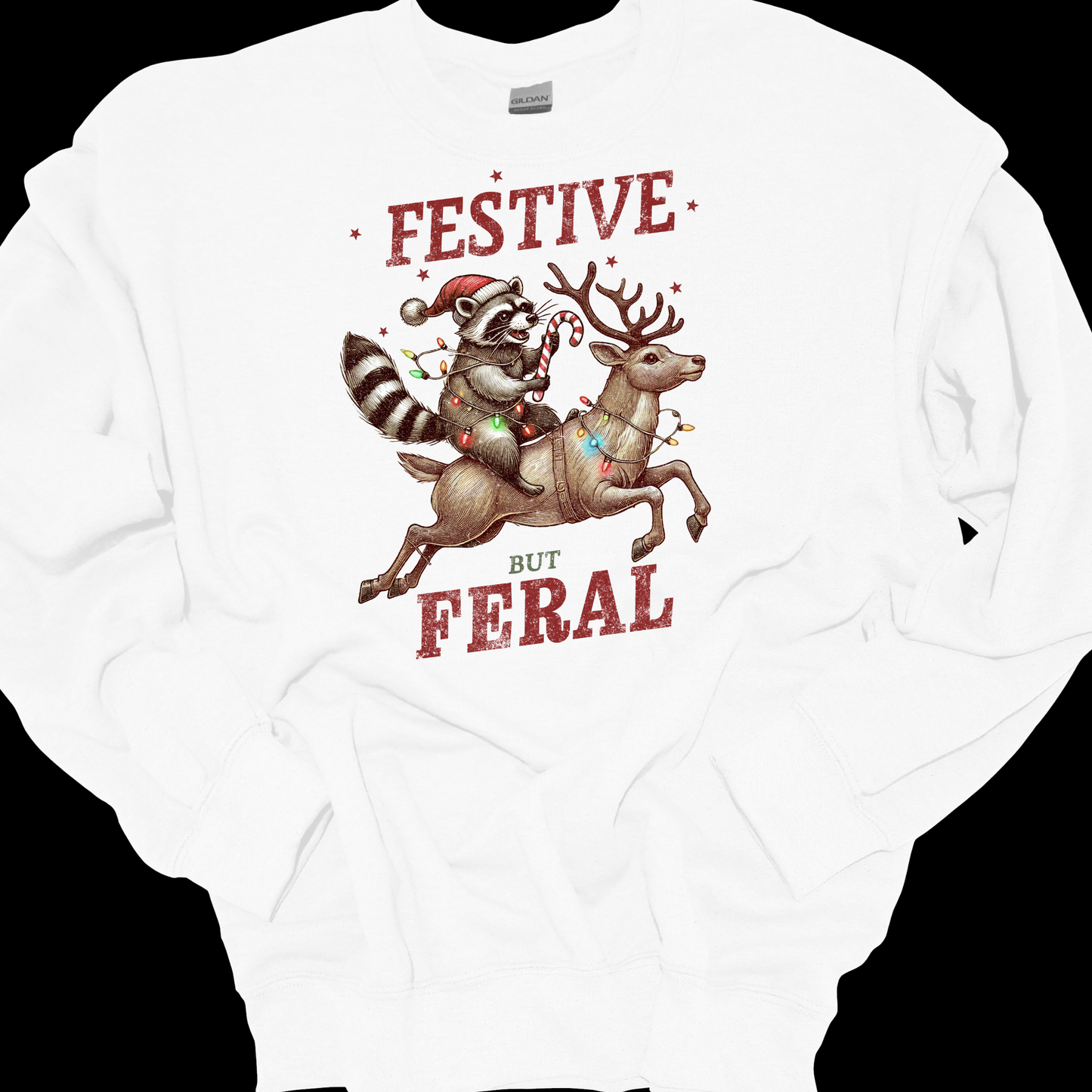 FESTIVE BUT FERAL CREWNECK