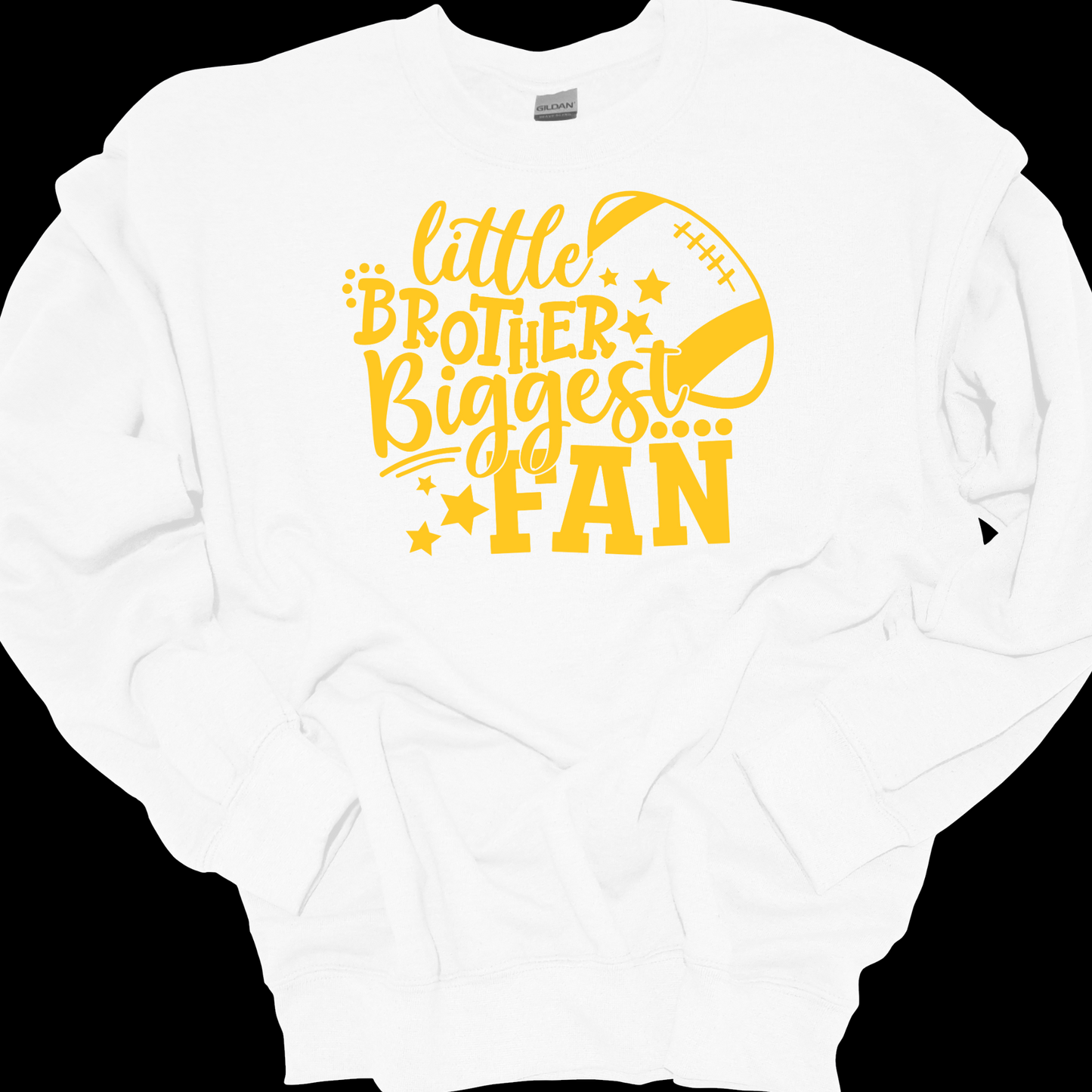 LITTLE BROTHER BIGGEST FAN(FOOTBALL) CREWNECK