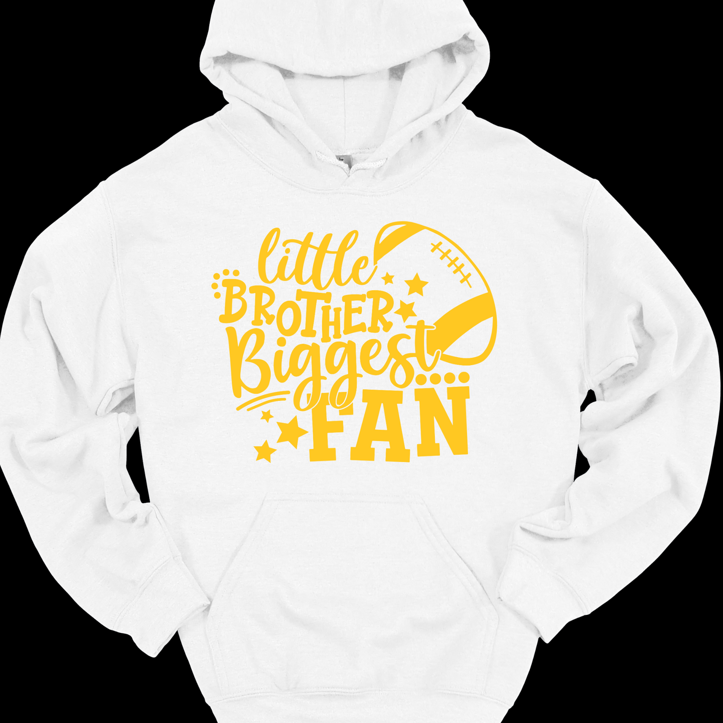 LITTLE BROTHER BIGGEST FAN(FOOTBALL) HOODIE