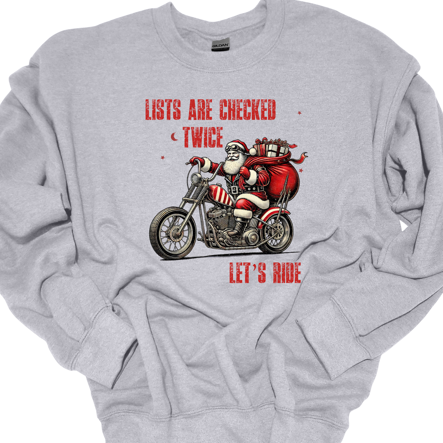 LISTS ARE CHECKED TWICE CREWNECK