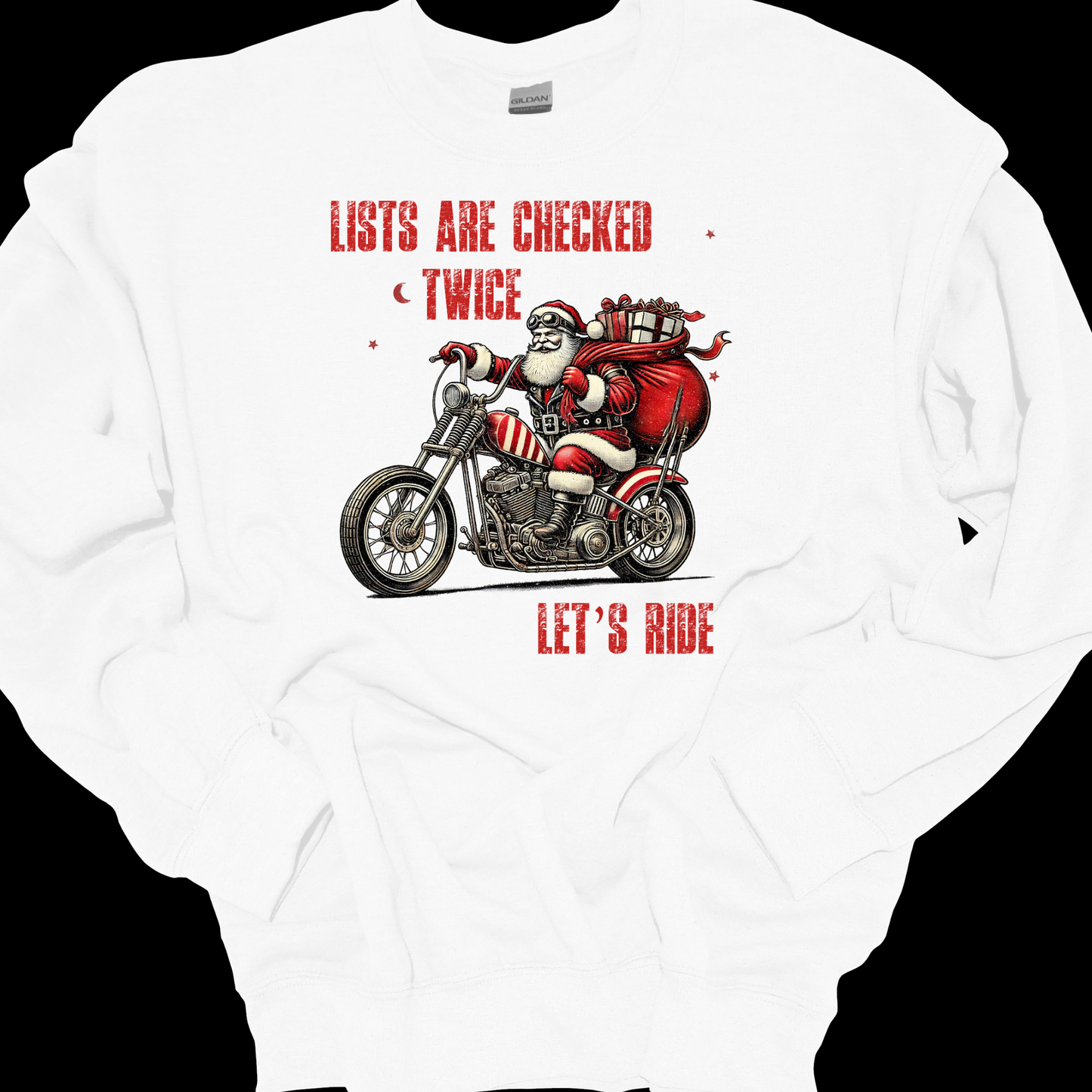 LISTS ARE CHECKED TWICE CREWNECK