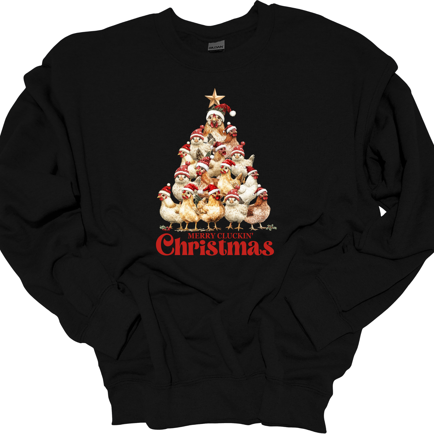 MERRY CLUCKIN CHRISTMAS CREWNECK