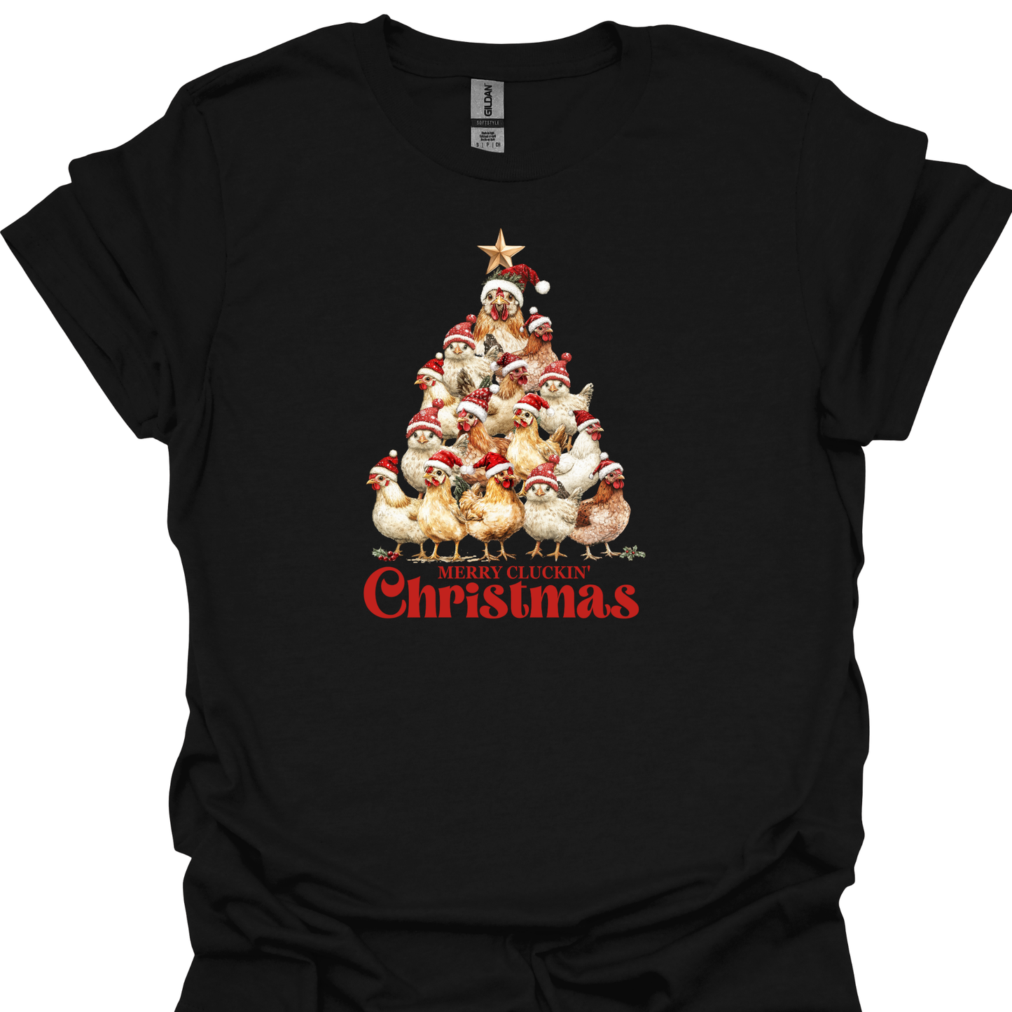 MERRY CLUCKIN CHRISTMAS TSHIRT