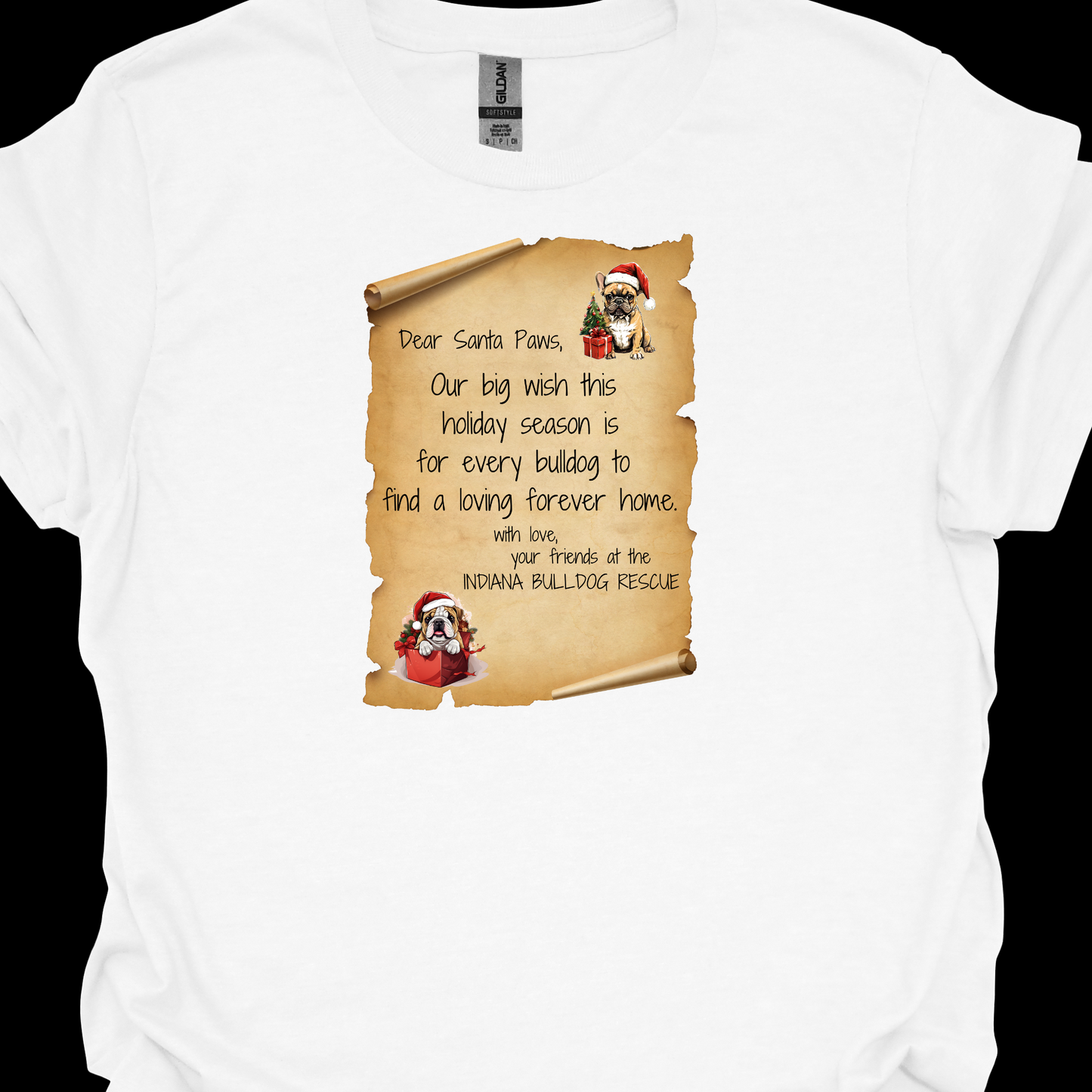 (IBDR) DEAR SANTA PAWS TSHIRT