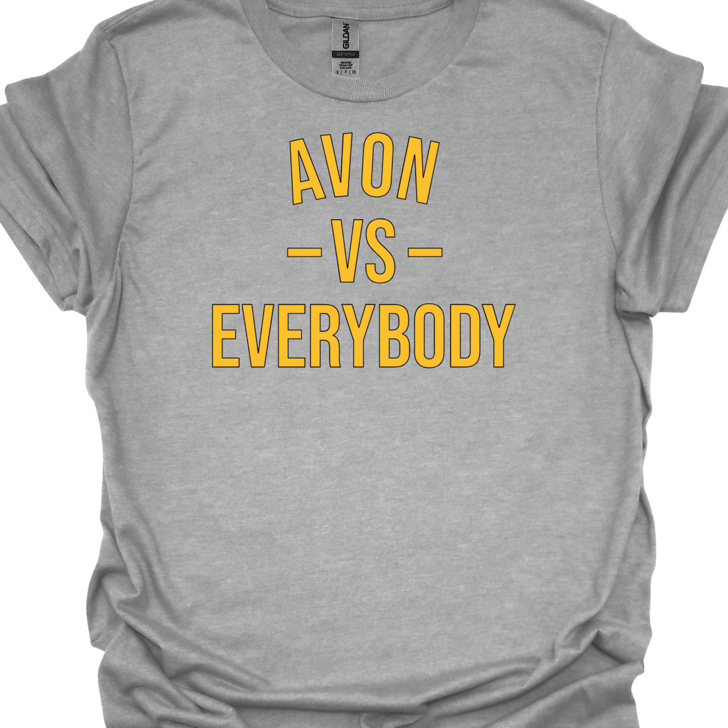 YELLOW AVON VS EVERYBODY TSHIRT