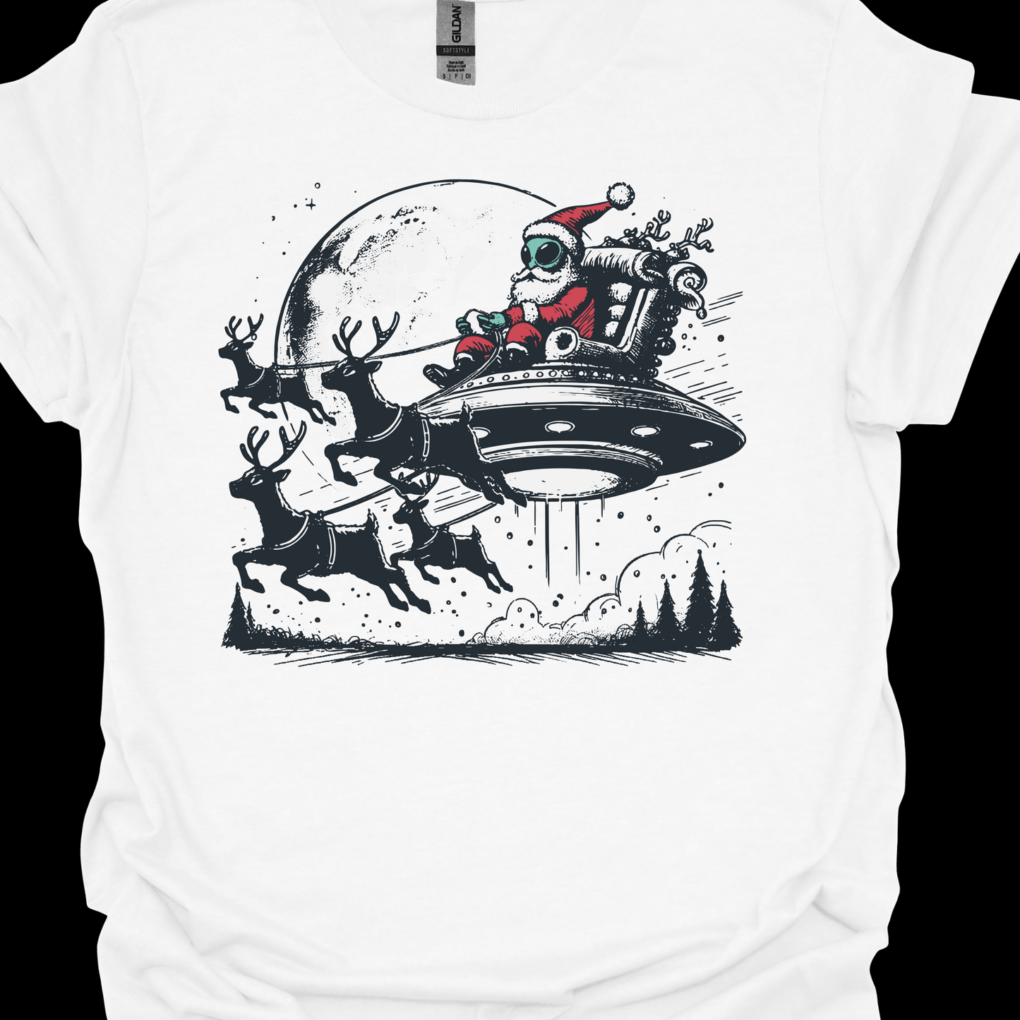 ALIEN SANTA TSHIRT