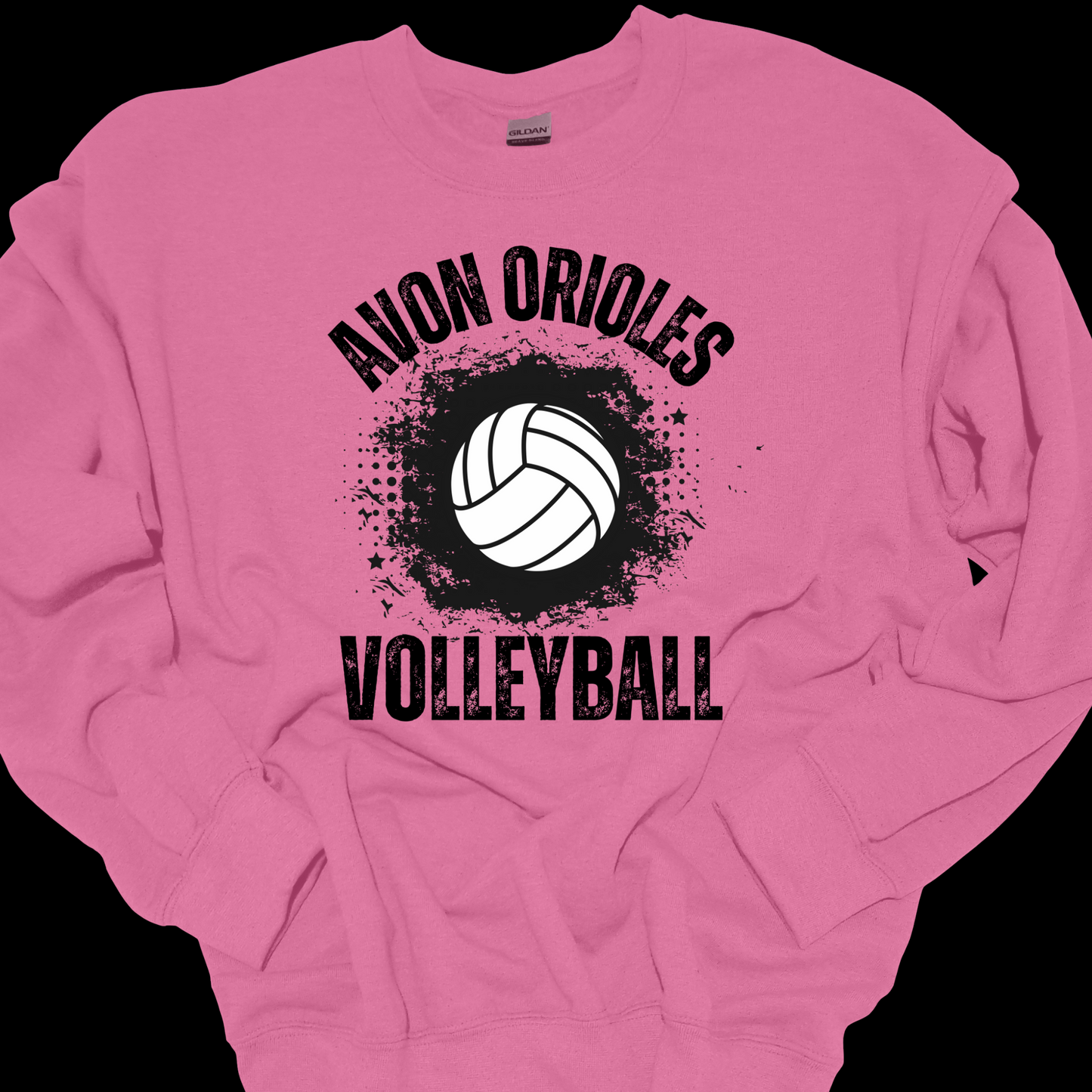 AVON ORIOLES VOLLEYBALL POPART CREWNECK