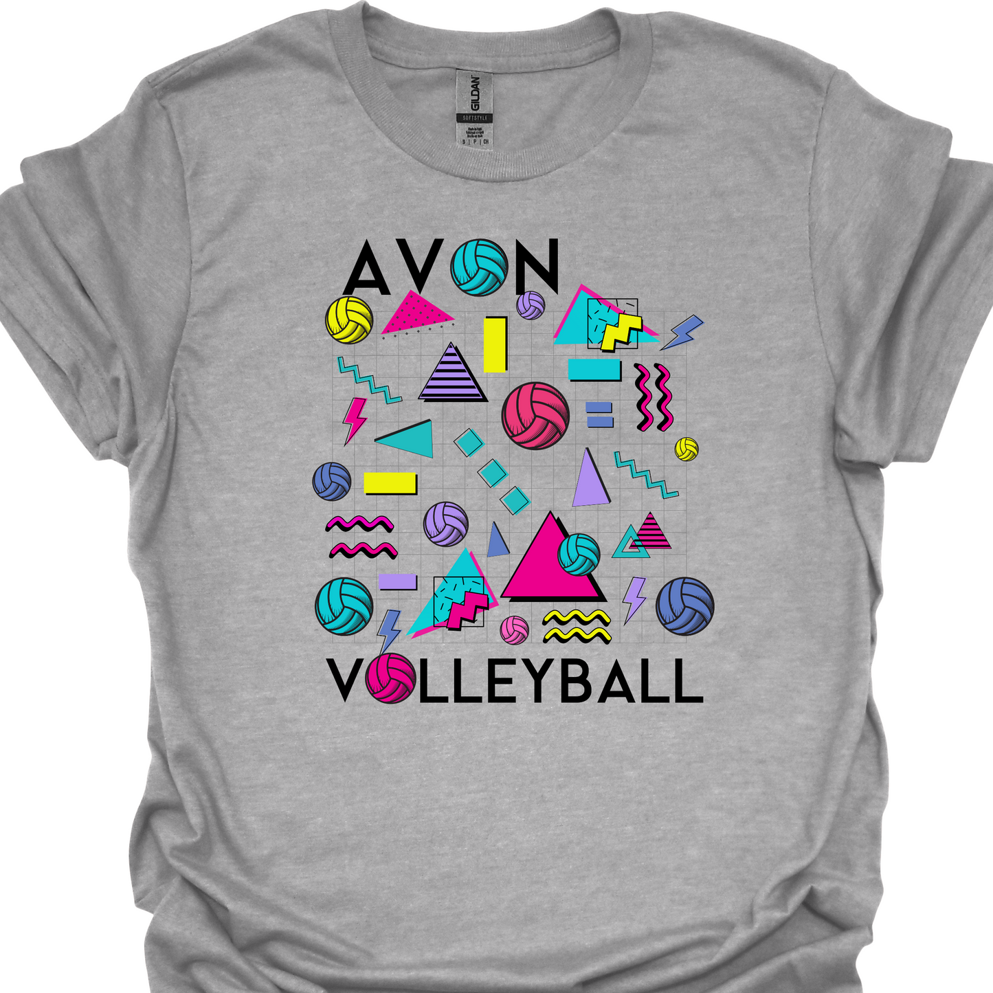 AVON VOLLEYBALL 80S VIBE TSHIRT