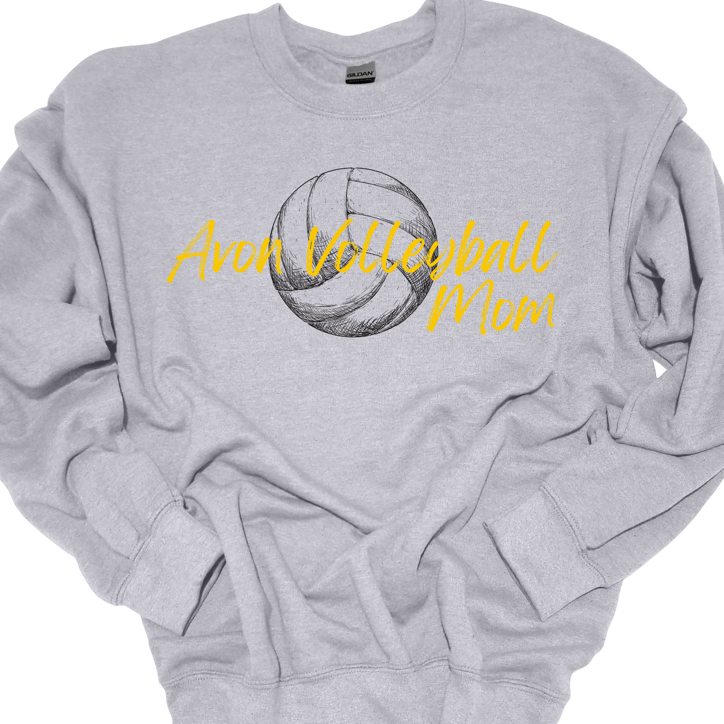 AVON VOLLEYBALL MOM SKETCH CREWNECK