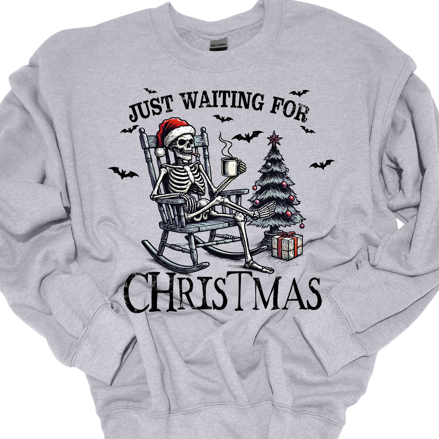 JUST WAITING ON CHRISTMAS CREWNECK