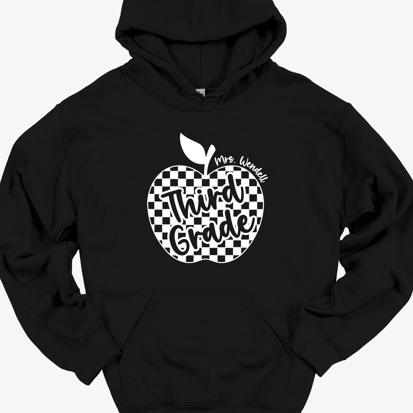 TEACHER CHECKERED APPLE (PERSONALIZED)