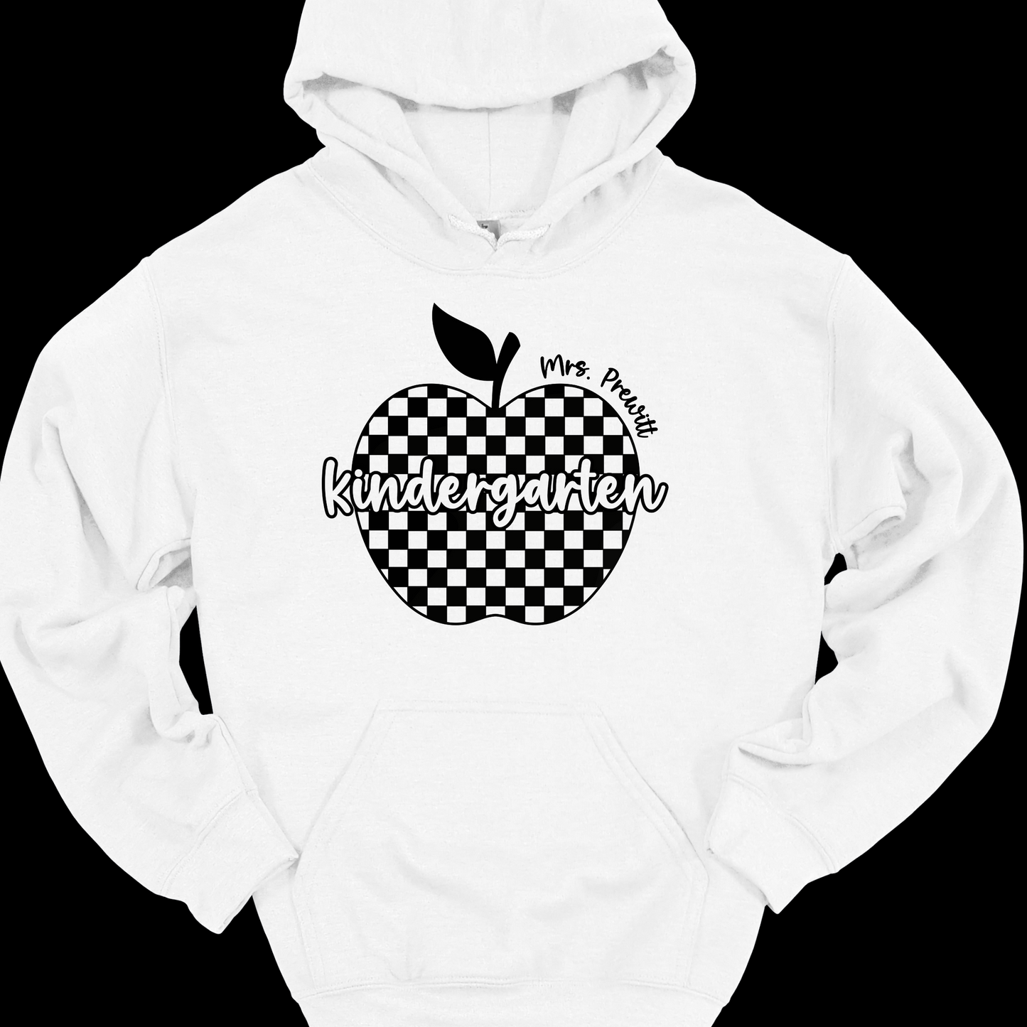 TEACHER CHECKERED APPLE (PERSONALIZED)