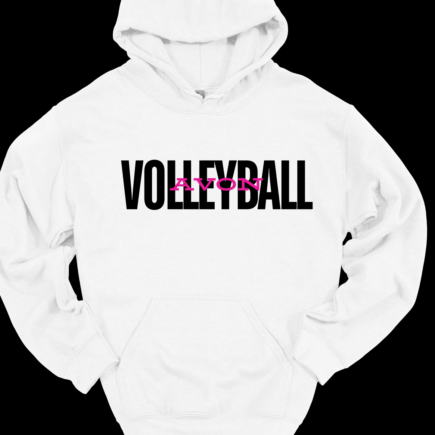 (BLACK) AVON VOLLEYBALL HOODIE