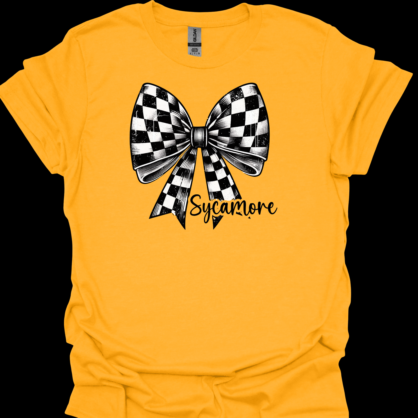 SYCAMORE CHECKERED BOW