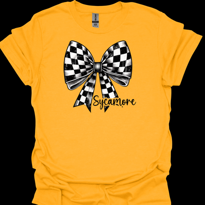 SYCAMORE CHECKERED BOW