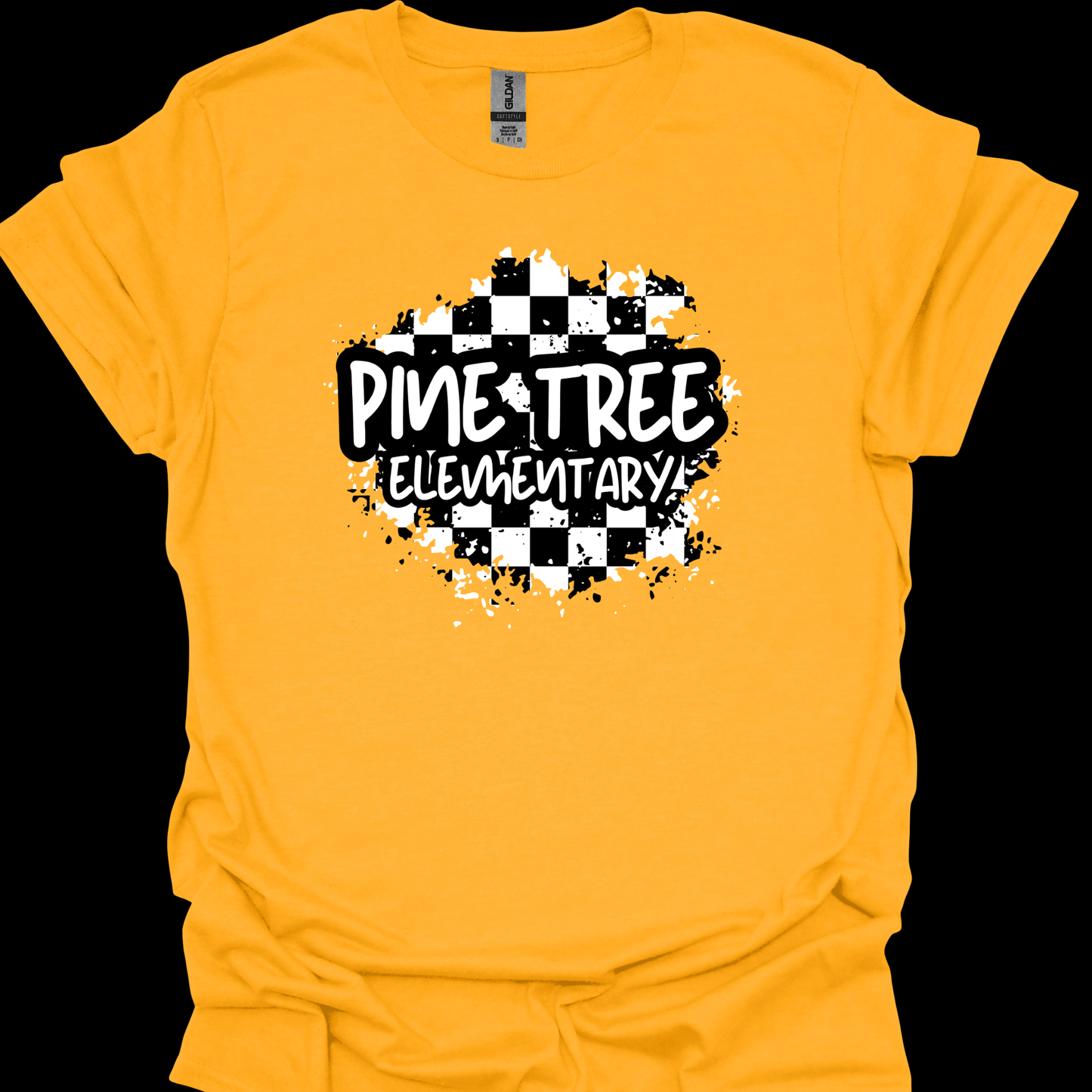 PINE TREE CHECKERED DISTRESSED