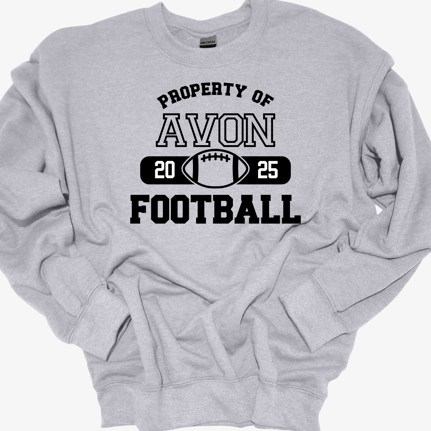 PROPERTY OF AVON FOOTBALL CREWNECK