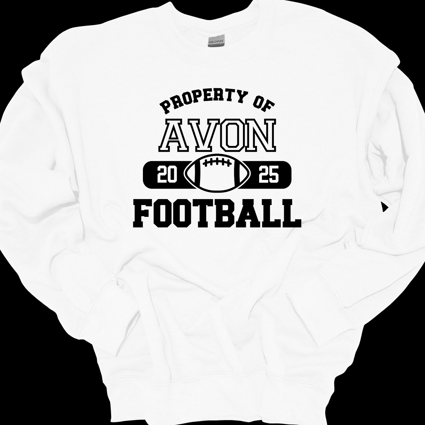 PROPERTY OF AVON FOOTBALL CREWNECK