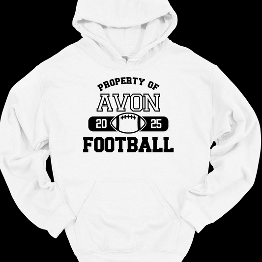 PROPERTY OF AVON FOOTBALL HOODIE