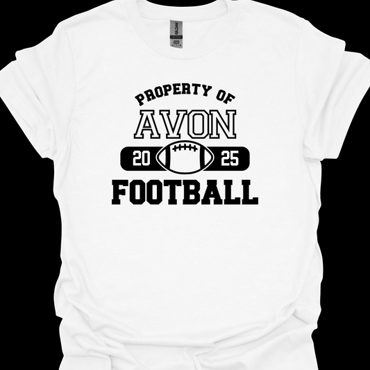 PROPERTY OF AVON FOOTBALL TSHIRT