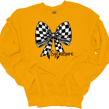 SYCAMORE CHECKERED BOW