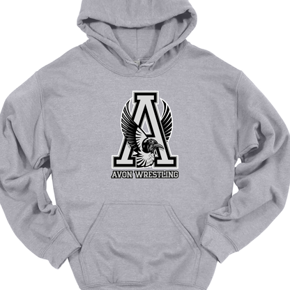 AVON WRESTLING-BIRD GREYSCALE
