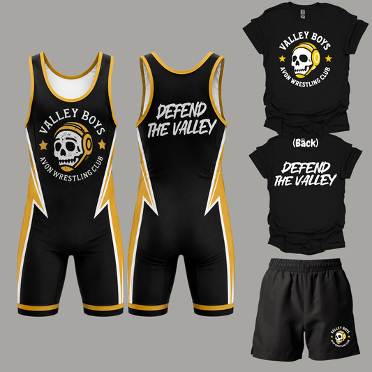 AWC VALLEY BOYS - SINGLET + SHIRT + SHORTS BUNDLE