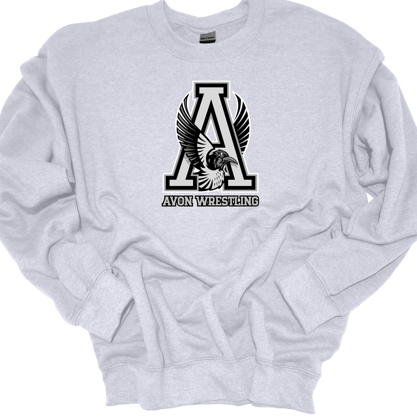 AVON WRESTLING-BIRD GREYSCALE