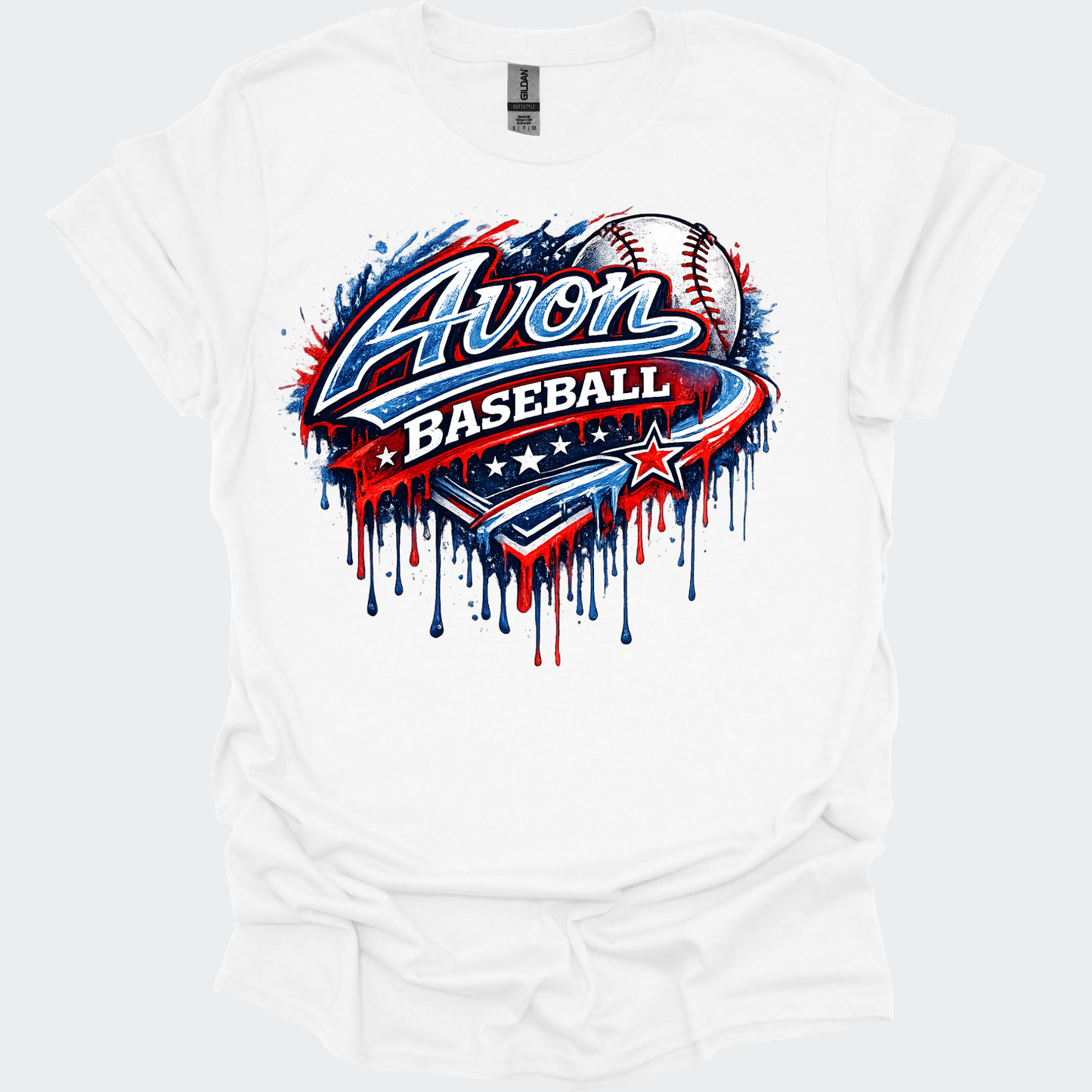 AVON BASEBALL (RED & BLUE)