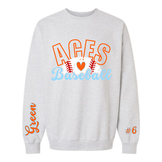 ACES BASEBALL - HOLLOW FONT #2