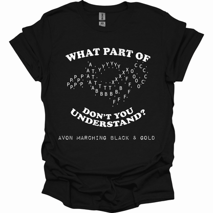 WHAT DON'T YOU UNDERSTAND?