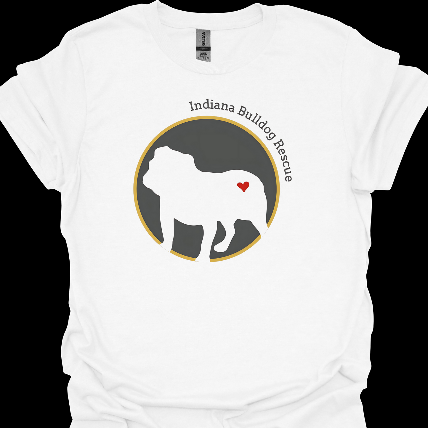 INDIANA BULLDOG RESCUE OFFICIAL LOGO TSHIRT