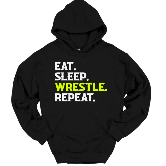 EAT SLEEP WRESTLE HOODIE