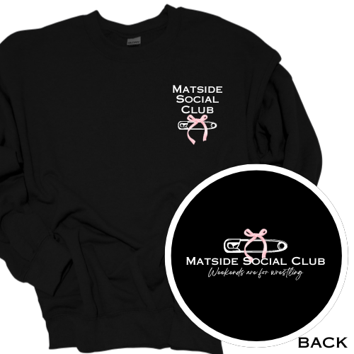 MATSIDE SOCIAL CLUB W BOW CREWNECK