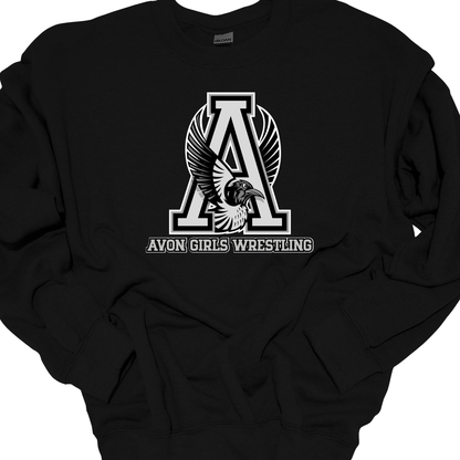 AVON GIRLS WRESTLING-BIRD GREYSCALE