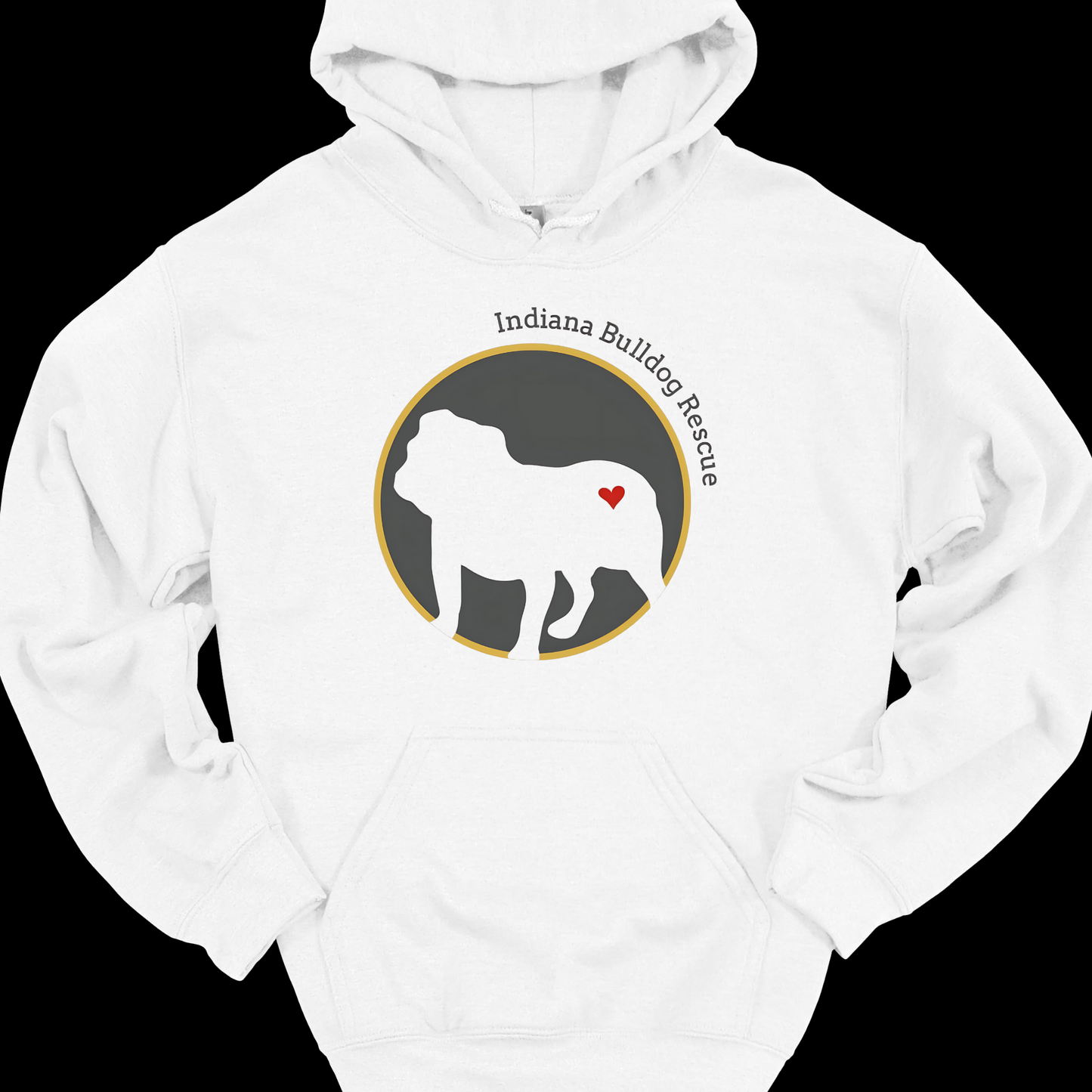 INDIANA BULLDOG RESCUE OFFICIAL LOGO HOODIE